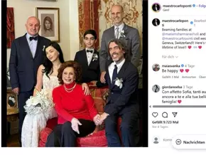 Sophia Loren zeigt sich bei Hochzeit ihres Sohnes