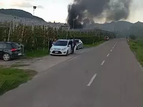 Feuerwehr-Tramin-Brand-Geraeteschuppen-Video