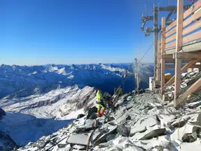 Zwei neue Permafrost-Bohrsäulen auf dem Großglockner