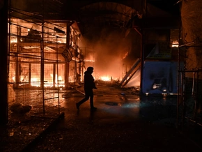 Schwere Schäden durch Angriff auf ukrainische Gasanlagen