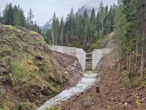 Wildbachverbauung erhöht Hochwasserschutz im Sextnerbach