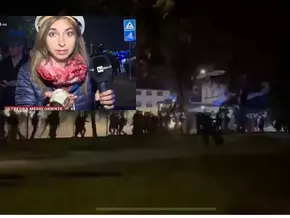 Journalistin bei Ausschreitungen von Stein getroffen