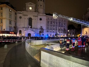 Mann in Ausgrabungsstätte am Wiener Michaelerplatz gestürzt