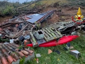 Häuser nach Dauerregen in Friaul eingestürzt