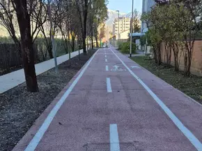 Neuer Fahrrad- und Gehweg in den „Grieser Auen“
