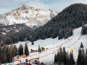 Countdown für Skiweltcup-Rennen auf Gran Risa Piste läuft