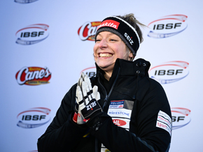 Beierl überrascht mit Platz 3 in Sigulda im Monobob erneut