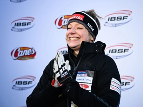 Beierl überrascht mit Platz 3 in Sigulda im Monobob erneut