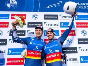 Rodler Gatt/Schöpf gewinnen Weltcup in Winterberg