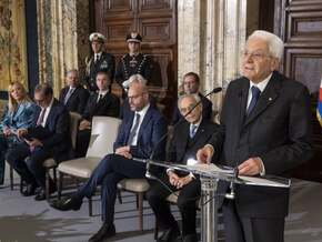 Kompatscher beim Weihnachtsempfang von Staatspräsident Mattarella