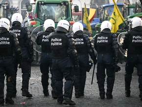 Tausende Bauern bei Protest in Brüssel gegen Mercosur