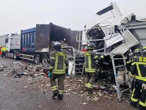 Schwerer Crash auf der Brennerautobahn