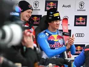 Franzoni gewinnt Kitzbühel-Abfahrt knapp vor Odermatt