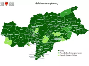 90 Prozent der Gemeinden hat einen Gefahrenzonenplan