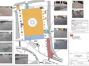 Ausbesserungsarbeiten am Waltherplatz
