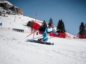 Nach Snowboardern nun auch Telemarker in Carezza Dolomites