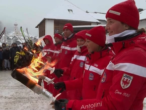 Olympische Fackel grüßt Gröden: Kunst, Natur und Leidenschaft