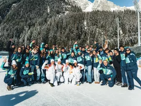 Olympischer Fackellauf macht Halt im Antholzertal
