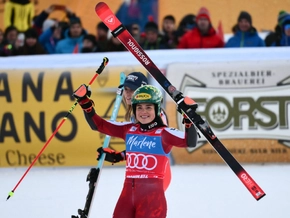 Scheib gewinnt Kronplatz-Riesentorlauf - Brignone Sechste