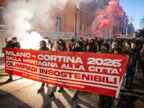 Ausschreitungen bei Demo gegen Winterspiele in Mailand