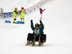 Rodelrennen der Betreuten der Werkstätten Pustertal