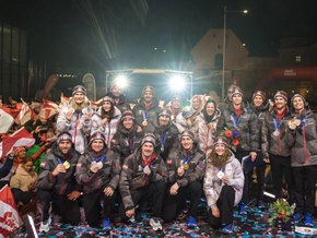 Österreichs Medaillengewinner in Innsbruck umjubelt