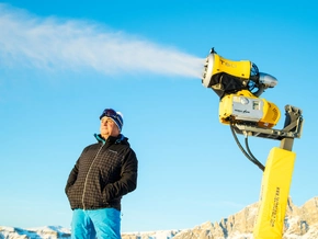 Mit Schneepionier Georg Eisath unterwegs