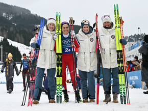 ÖOC-Langläuferinnen Staffel-Zehnte – Gold an Norwegen