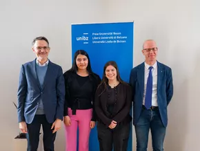 Rektor und Generaldirektor der unibz treffen die neu gewählte Spitze der sh.asus