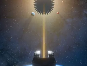 Sonnenschirm hilft bei der Suche nach einer zweiten Erde