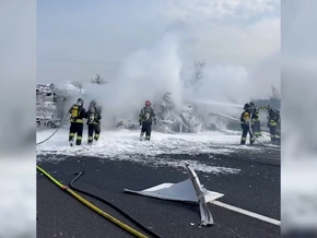 Autobahn A4: Unfall mit zwei Tanklastwagen – VIDEO