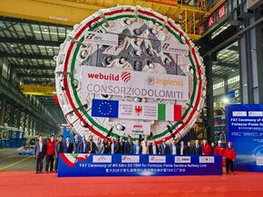 Tunnelbohrmaschinen Renate und Magdalena sind bereit