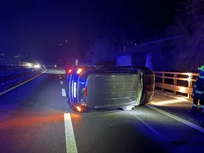 Verkehrsunfall auf der A22 bei Klausen