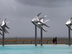 Kategorie-5-Zyklon "Narelle" vor Queensland