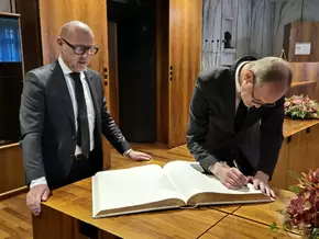 Botschafter der Bundesrepublik Deutschland zu Besuch bei Bürgermeister Corrarati