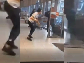 Wilde Rauferei im Supermarkt