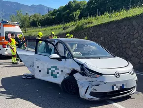 Verkehrsunfall in Kaltern fordert vier Leichtverletzte