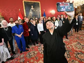 Der rot-weiß-rote ESC-Adel pilgerte in die Hofburg