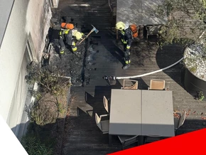 Terrasse in Brand