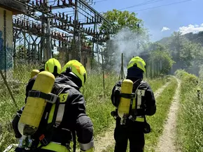 Kabelbrand im Umspannwerk