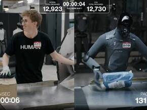 Noch ist der Mensch stärker: Arbeiter besiegt humanoiden Roboter