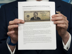 250-Dollar-Schein mit Trumps Konterfei erntet Spott