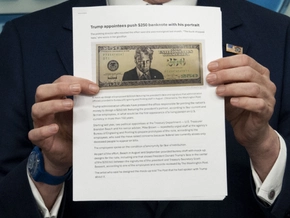 250-Dollar-Schein mit Trumps Konterfei erntet Spott