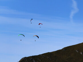 Paragleiterin kollidiert mit Kleinflugzeug