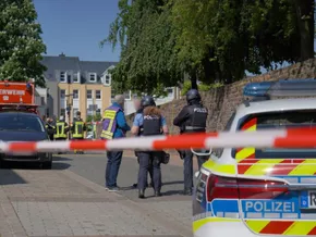 Polizeieinsatz um Bank in Deutschland