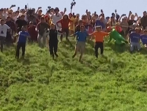 Rekordtemperaturen beim Käse-Rennen - VIDEO