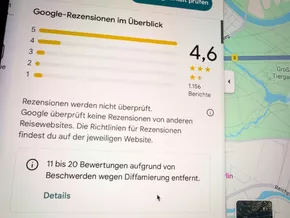Google informiert über gelöschte Bewertungen – was bringt's?