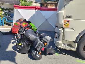 Passeiertal: Motorrad von Lkw erfasst