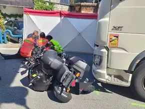 Passeiertal: Motorrad von Lkw erfasst