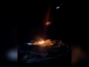 Adamello: Schutzhütte brennt lichterloh